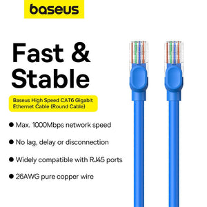 Baseus High Speed CAT6 Gigabit Ethernet Cable 3M