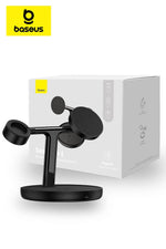 Load image into Gallery viewer, Baseus Swan 3-in-1 MagSafe Magnetic Wireless Charging Stand for iPhone, Airpods and Apple Watch
