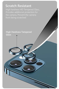 iPhone BLACKTECH Aluminum Alloy 9H Glass Camera Protector