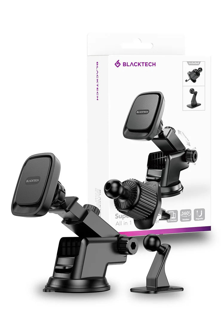 BLACKTECH BL-CH01 Super Magnetic 3 in 1 Car Phone Magnetic Holder Dashboard Windscreen Air Vent Mount