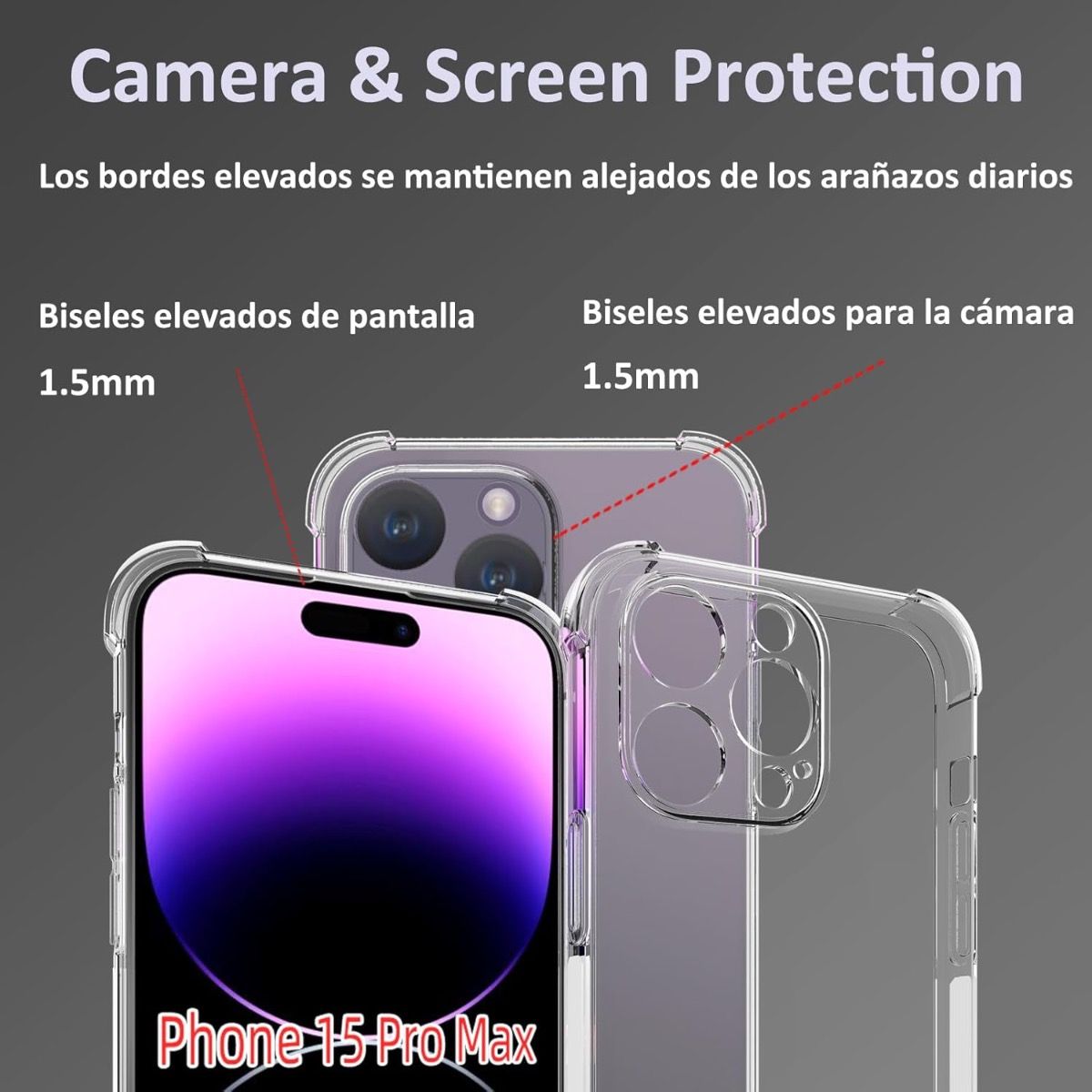 iPhone 17 Pro Max BLACKTECH Hard Protective Clear Case