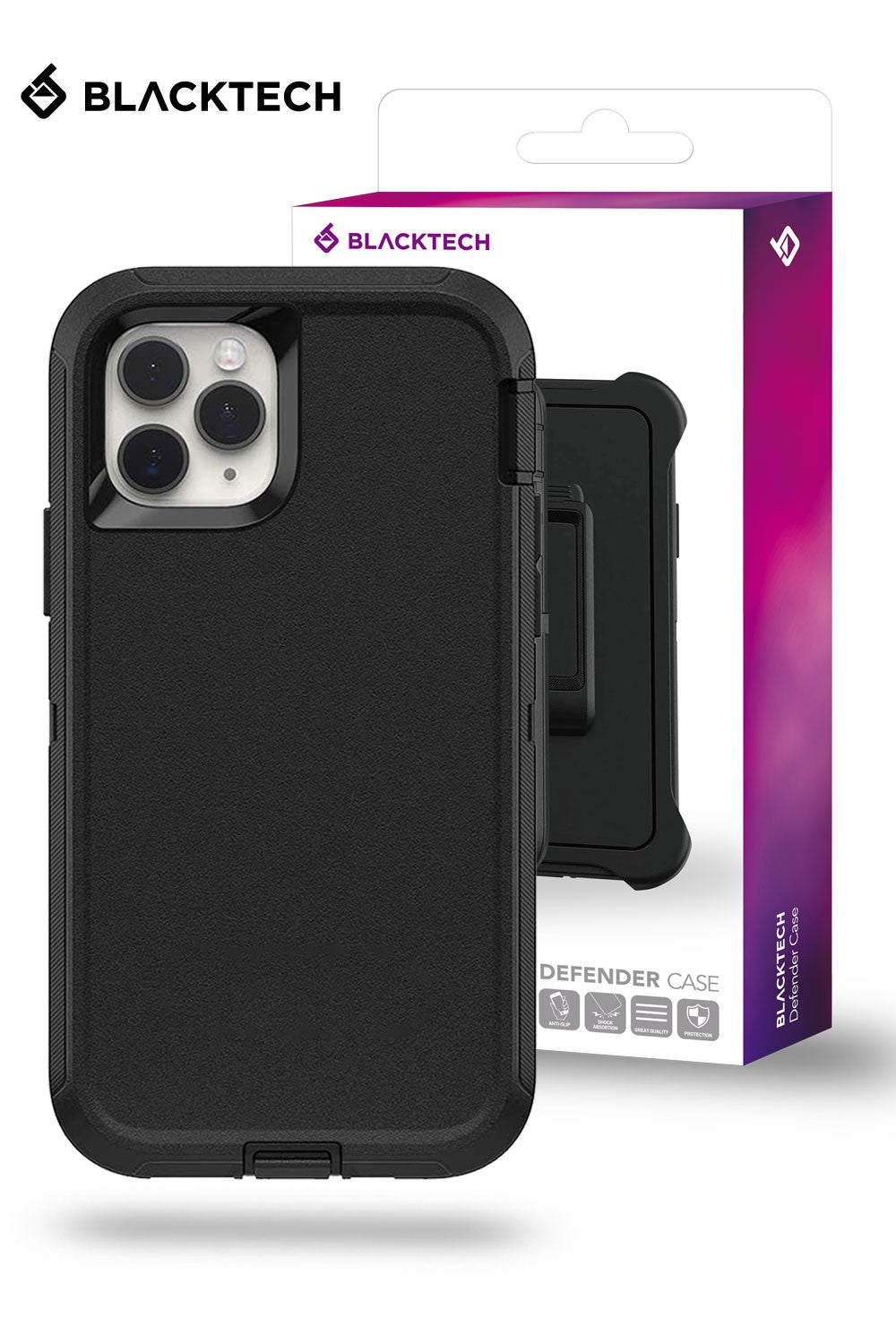 BLACKTECH Defender Rugged Shockproof Case