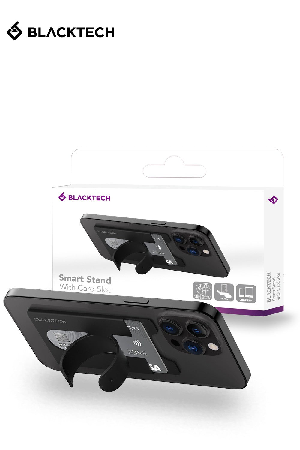 BLACKTECH Smart Stand with Card Slot