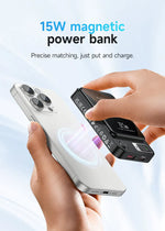 Load image into Gallery viewer, BLACKTECH BL-DB40 5000mAh 15W PD20W Magentic Digital Display Fast Wireless Charging Power Bank
