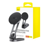 Load image into Gallery viewer, Baseus T-Space Series Folding Metal Car Mount Magnetic Phone Holder-Frost Silver
