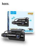 Load image into Gallery viewer, Hoco DI07 Max Dual Camera Driving Recorder Dash Camera (Wifi Version)
