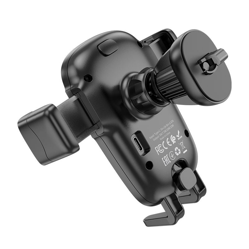 Hoco HW1 Pro 15W Fast Wireless Charger Air Vent Car Holder