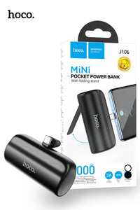 Hoco J106 5000mAh Pocket Power Bank With USB-C Connector