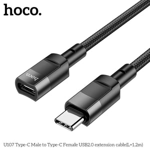 Hoco U107 USB-C Extension Cable 120cm