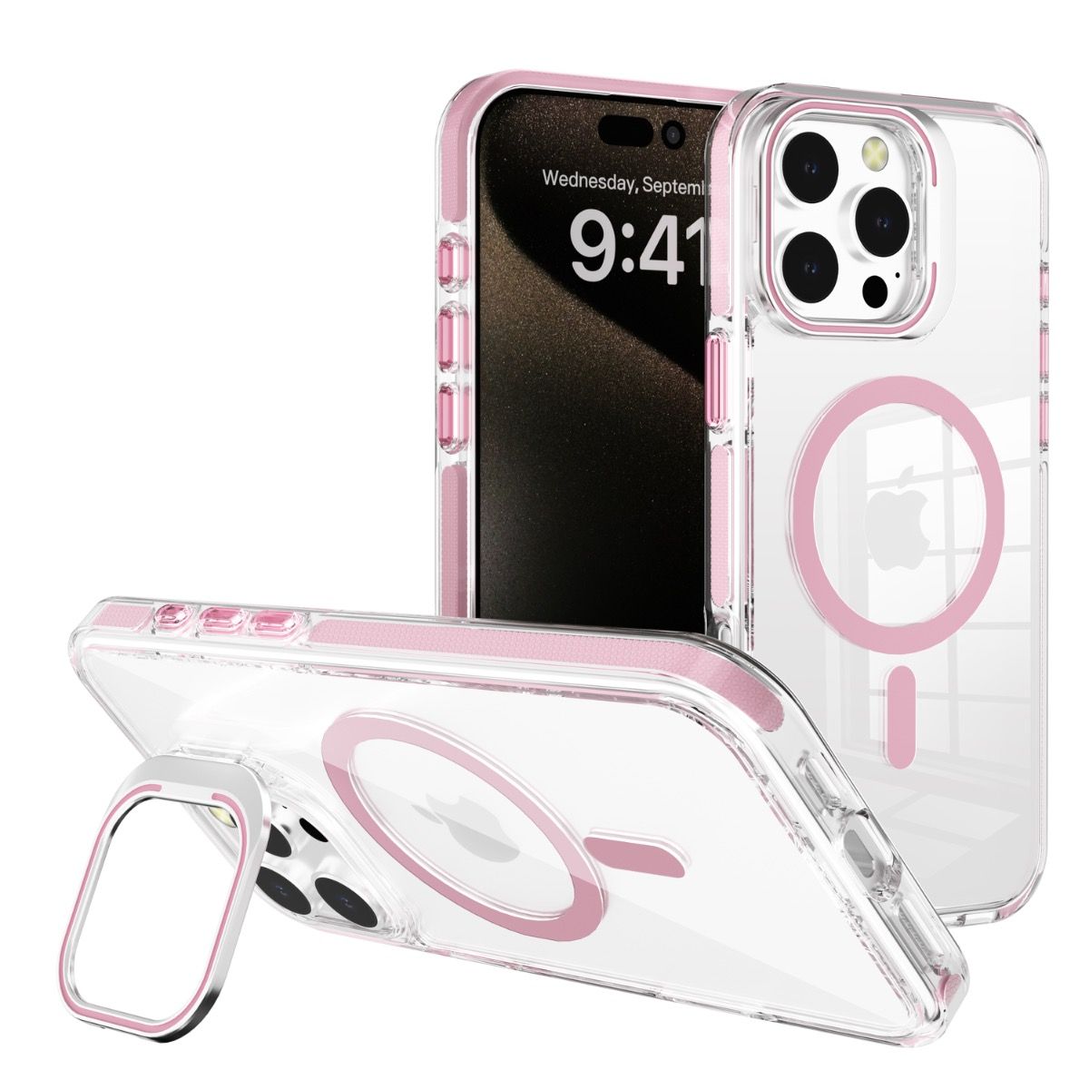 iPhone 17 Pro BLACKTECH J2 Shock Absorbing With Camera Stand (MagSafe Compatible)