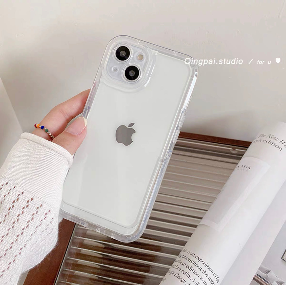 Apple iPhone Shock Proof Bumper Case with Lens Protection with Stand