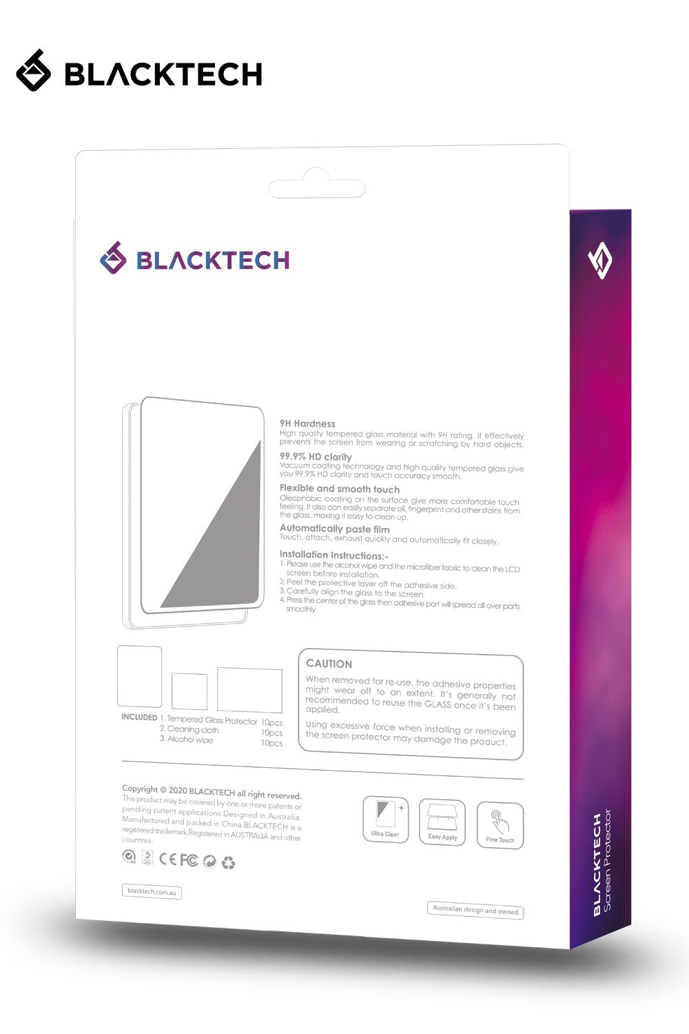 BLACKTECH iPad Tempered Glass Screen Protector