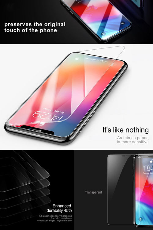 BLACKTECH iPhone Anti Scratch Tempered Glass Screen Protector