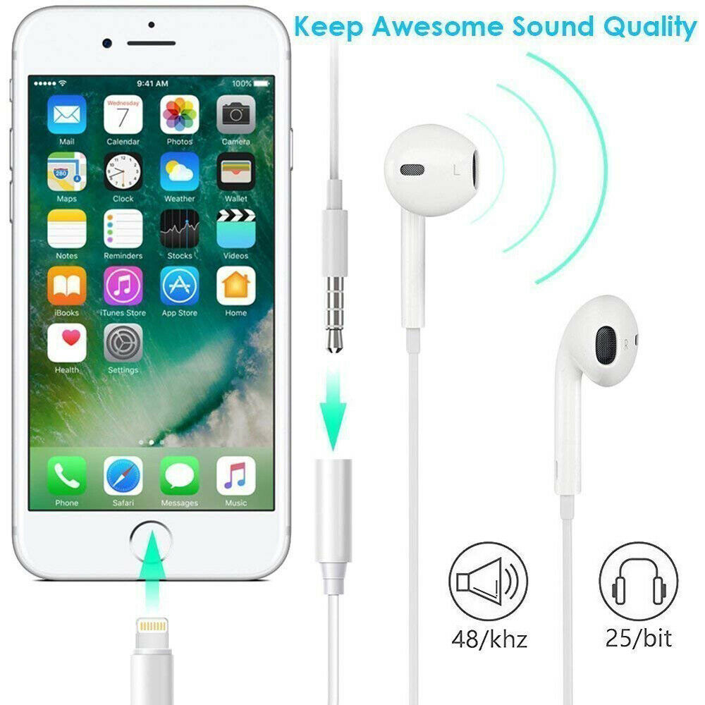 Lightning to 3.5mm Headphones Jack Adapter
