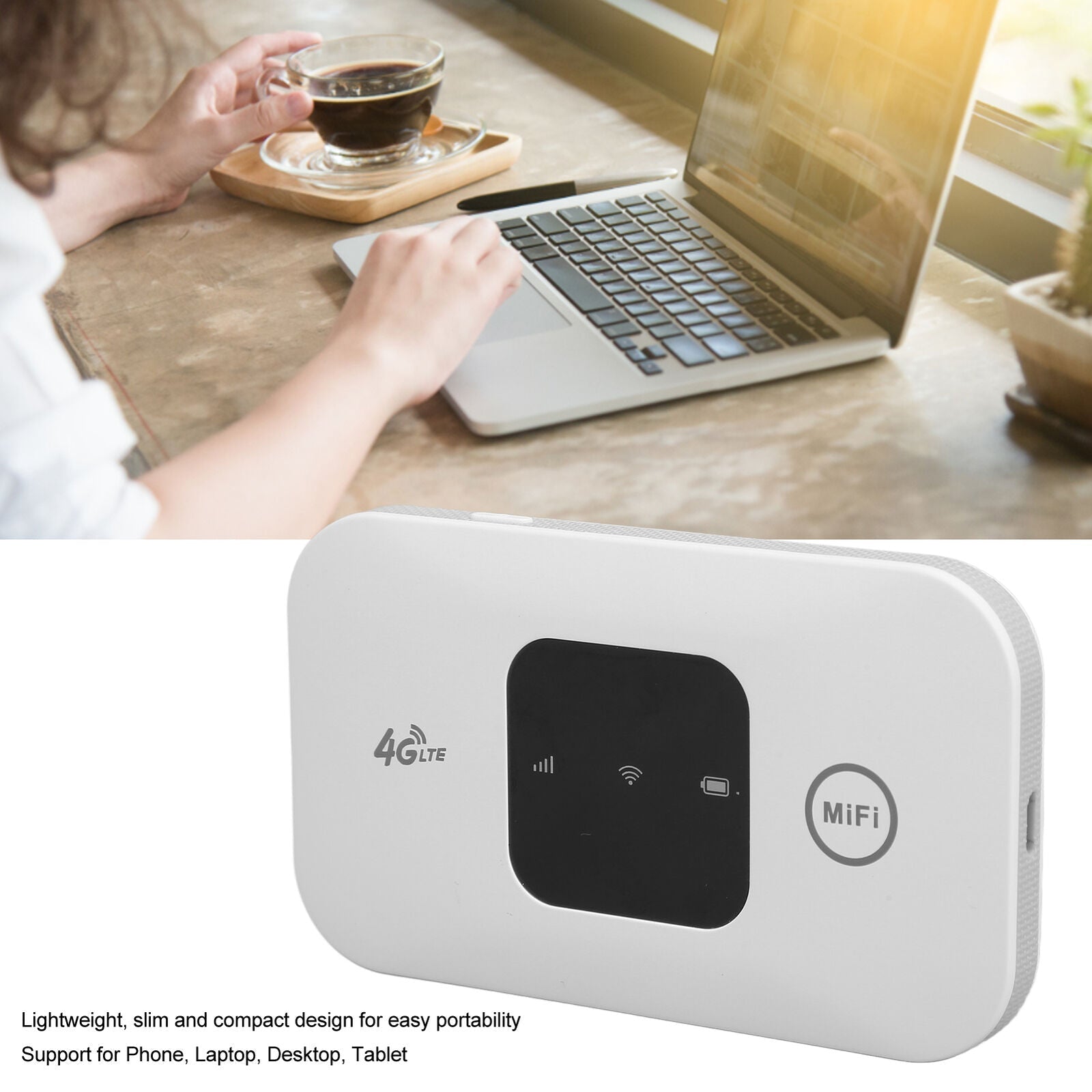 Portable 4G LTE WiFi Router 4G Wireless Internet Router Mobile Hot Spot 10 Users