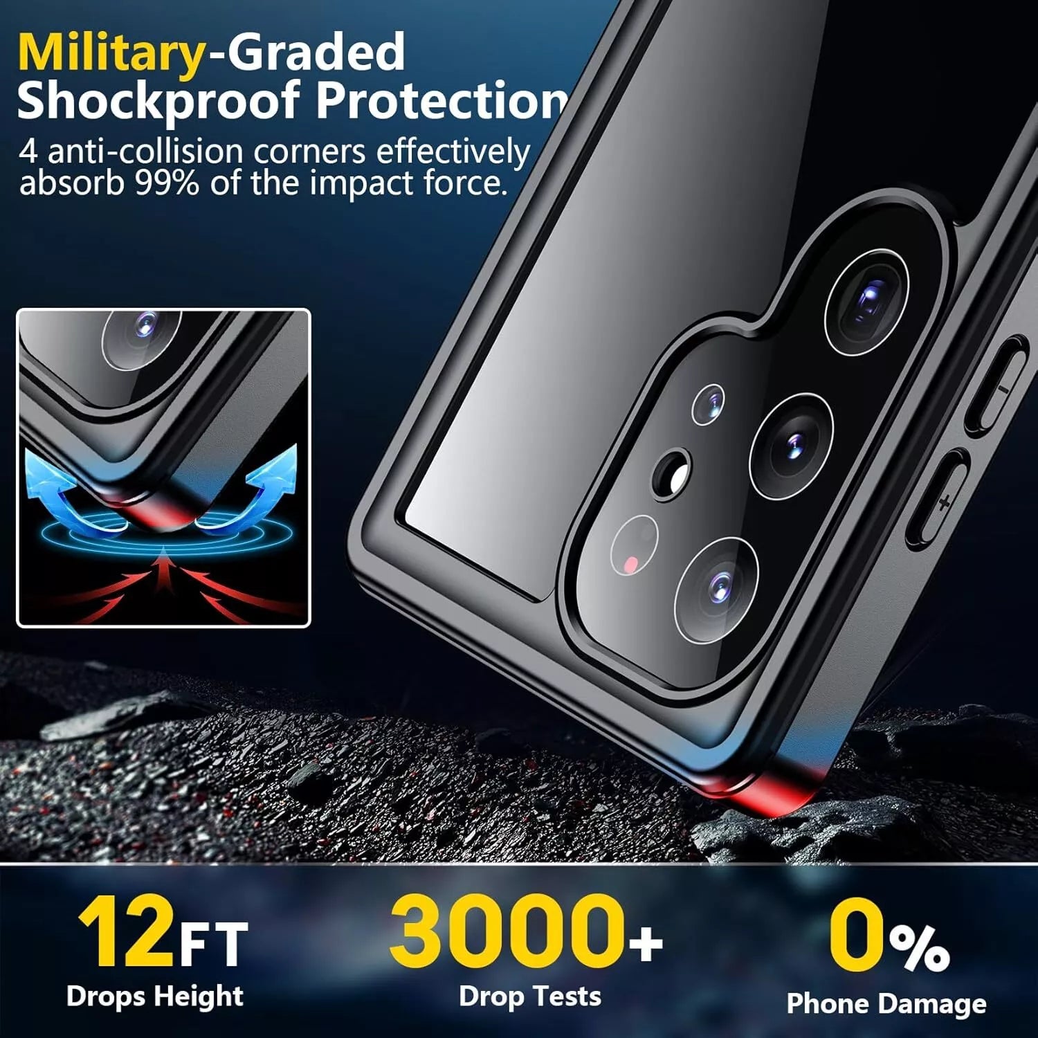 Samsung S24 Ultra Dirtproof Snowproof Dropproof Cover