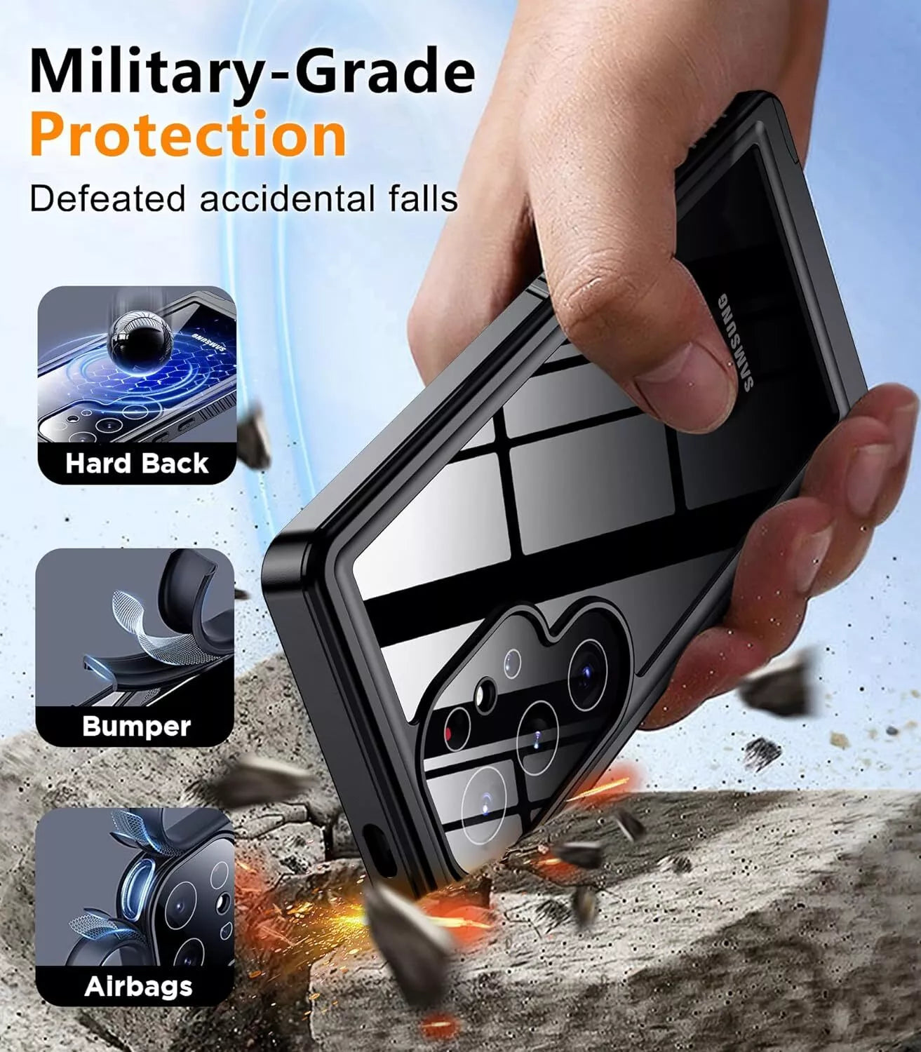 Samsung S24 Ultra Dirtproof Snowproof Dropproof Cover
