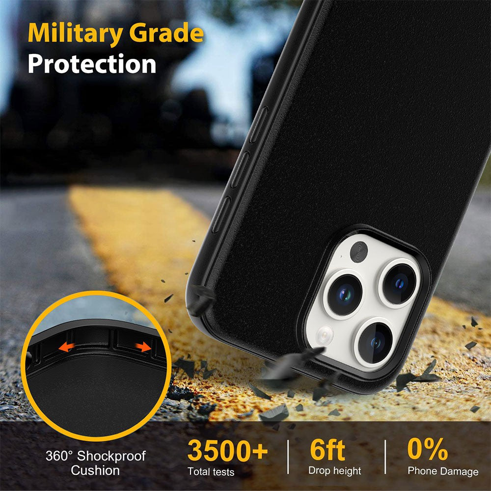 iPhone 17 Hybrid Symmetry Series Style Shockproof Case Cover with Magnetic Ring