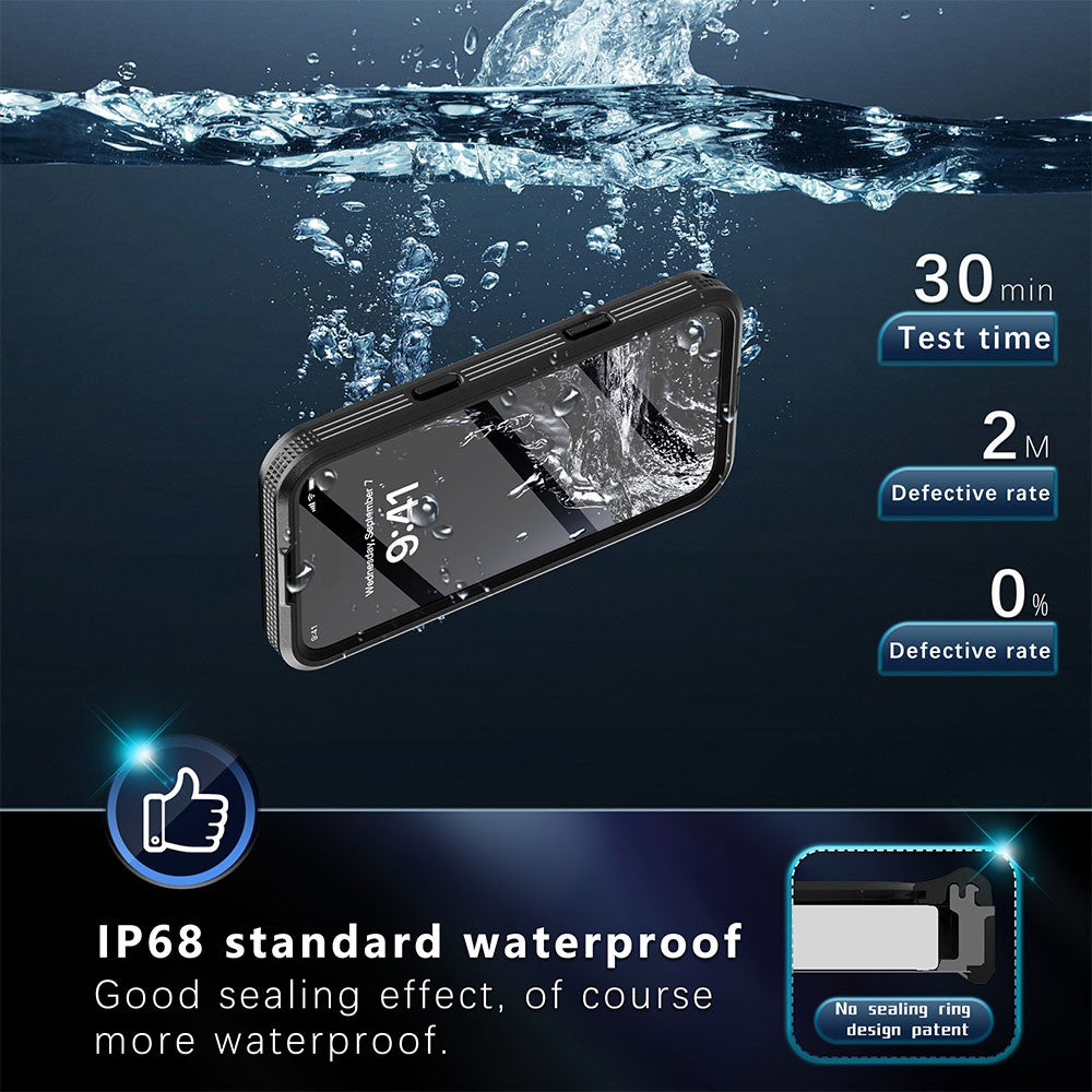 iPhone 17 Pro Waterproof Case Dirtproof Snowproof Dropproof Cover