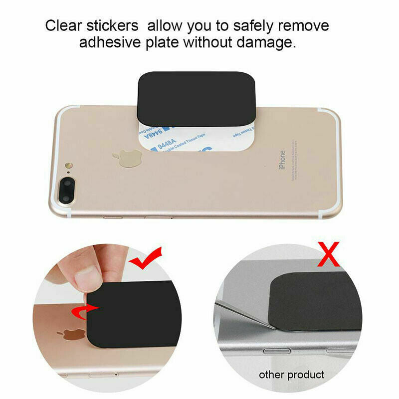45x65MM Extra Large Strong Magnet Magnetic Metal Plate Car Phone Holder Accessories Stand For Magnet 3M Sticker