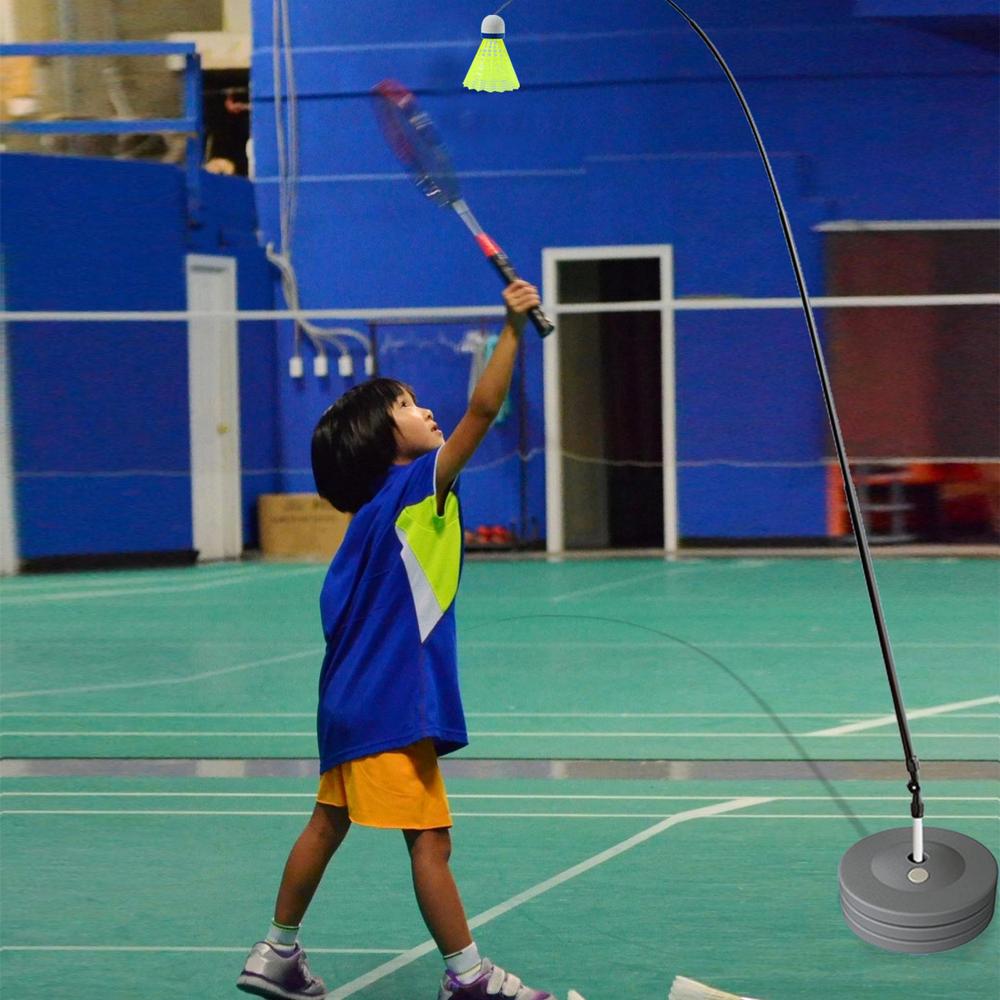Badminton Self Training Practice Tools Outdoor Game Set Rackets Shuttlecocks Combo For Kids Adult Badminton Practice Accessories