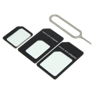 Phone Nano SIM Convert Card to Micro Stander Full SIM Card Tray Adapter Holder with + Eject Pin