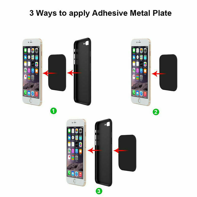 45x65MM Extra Large Strong Magnet Magnetic Metal Plate Car Phone Holder Accessories Stand For Magnet 3M Sticker