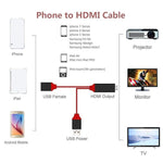 Load image into Gallery viewer, Apple Samsung 2 Meter Universal 3 in 1 Lighting/Type-C/Micro USB/ to HDMI Cable for iPhone Android Phones 1080P
