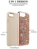 Load image into Gallery viewer, iPhone Dual Layer TPU PC Hybrid Rhinestones Glitter Bling Diamond Phone Case
