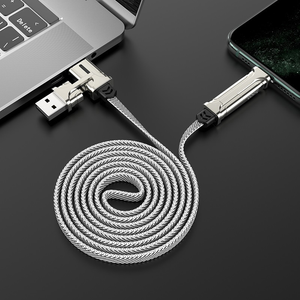 Hoco S22 Magic Cube 60W USB to Lighting / Type-C / Type-C to Type-C / Lighting Charging Data Cable 1.2m Zinc Alloy connectors and Woven Cloth Braid