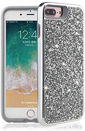 iPhone Dual Layer TPU PC Hybrid Rhinestones Glitter Bling Diamond Phone Case