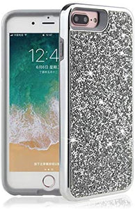 iPhone Dual Layer TPU PC Hybrid Rhinestones Glitter Bling Diamond Phone Case