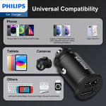 Load image into Gallery viewer, Philips Dual USB-A Port Car Charger (DLP2510)
