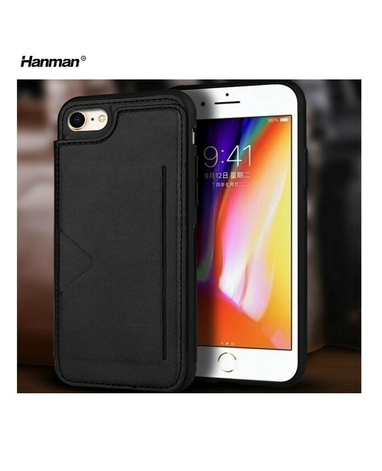 Samsung Shockproof Luxury Leather Multi Card Slot Holder Hanman Back Case