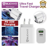 Load image into Gallery viewer, Buckko 20W Type C USB A Charging Fast Charging SAA Approval
