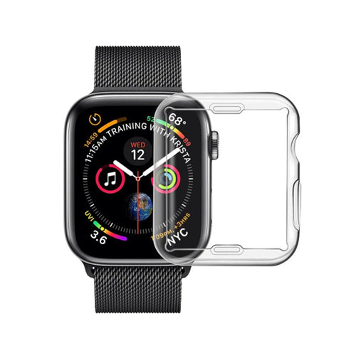 Apple Watch FULL COVERAGE - Clear Case with Tempered Glass Screen Protector