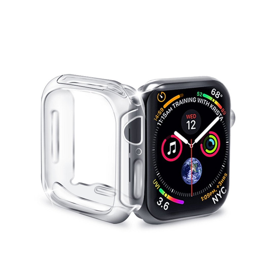 Apple Watch FULL COVERAGE - Clear Case with Tempered Glass Screen Protector