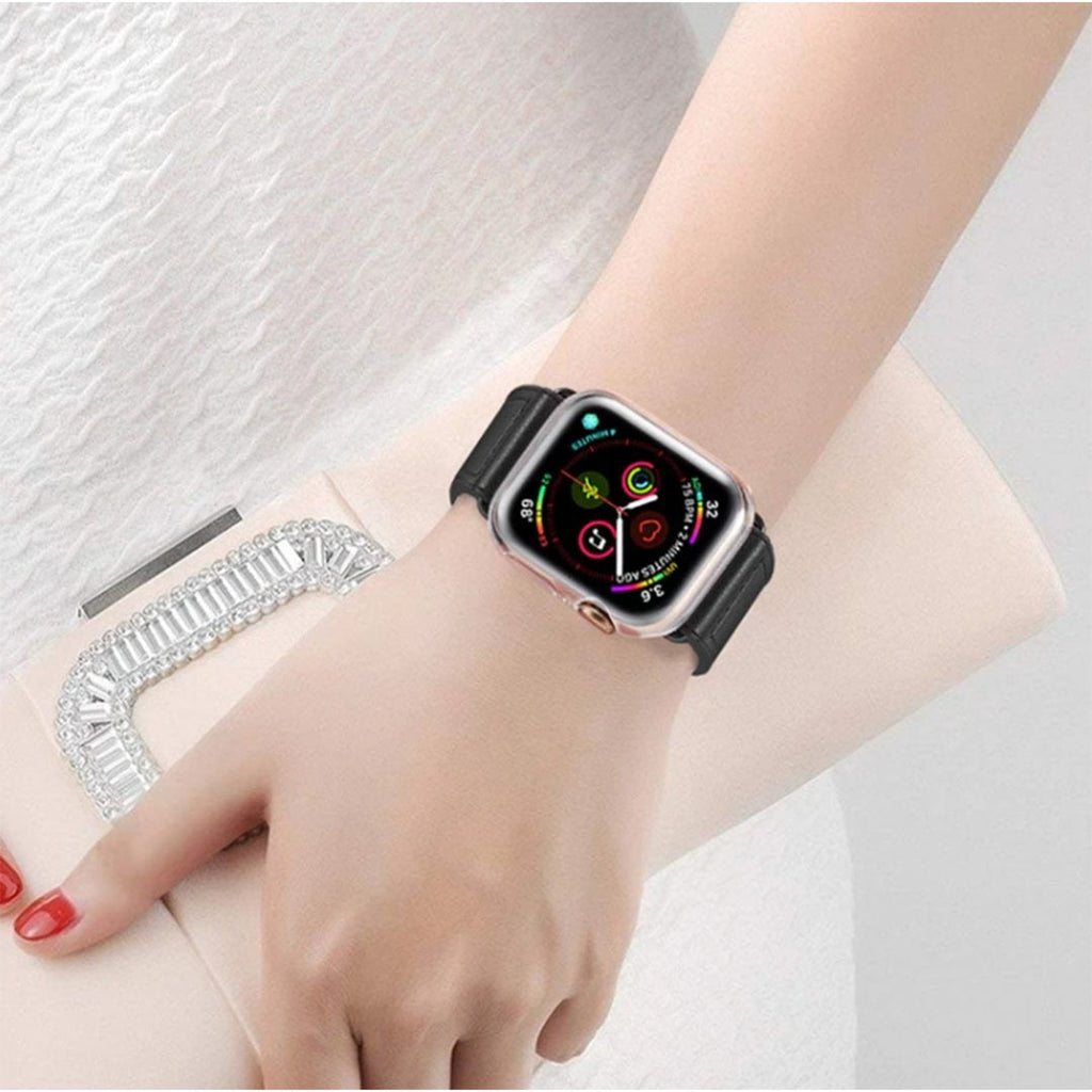 Apple Watch FULL COVERAGE - Clear Case with Tempered Glass Screen Protector