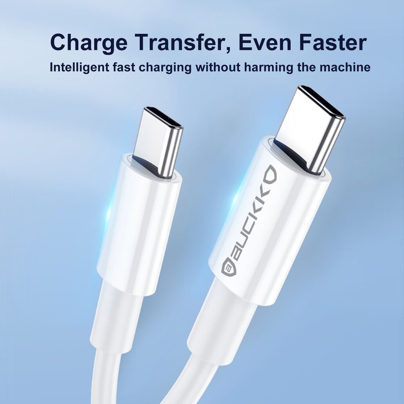 Buckko USB-C To USB-C 65W Fast Charging Cable 100cm