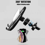 Load image into Gallery viewer, S5 Wireless Fast Charging Car Charger Auto Clamping Car Holder Mount for iPhone Samsung
