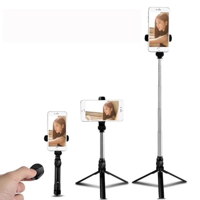 XT-10 Extendable Wireless Remote Selfie Stick Tripod Holder Mount