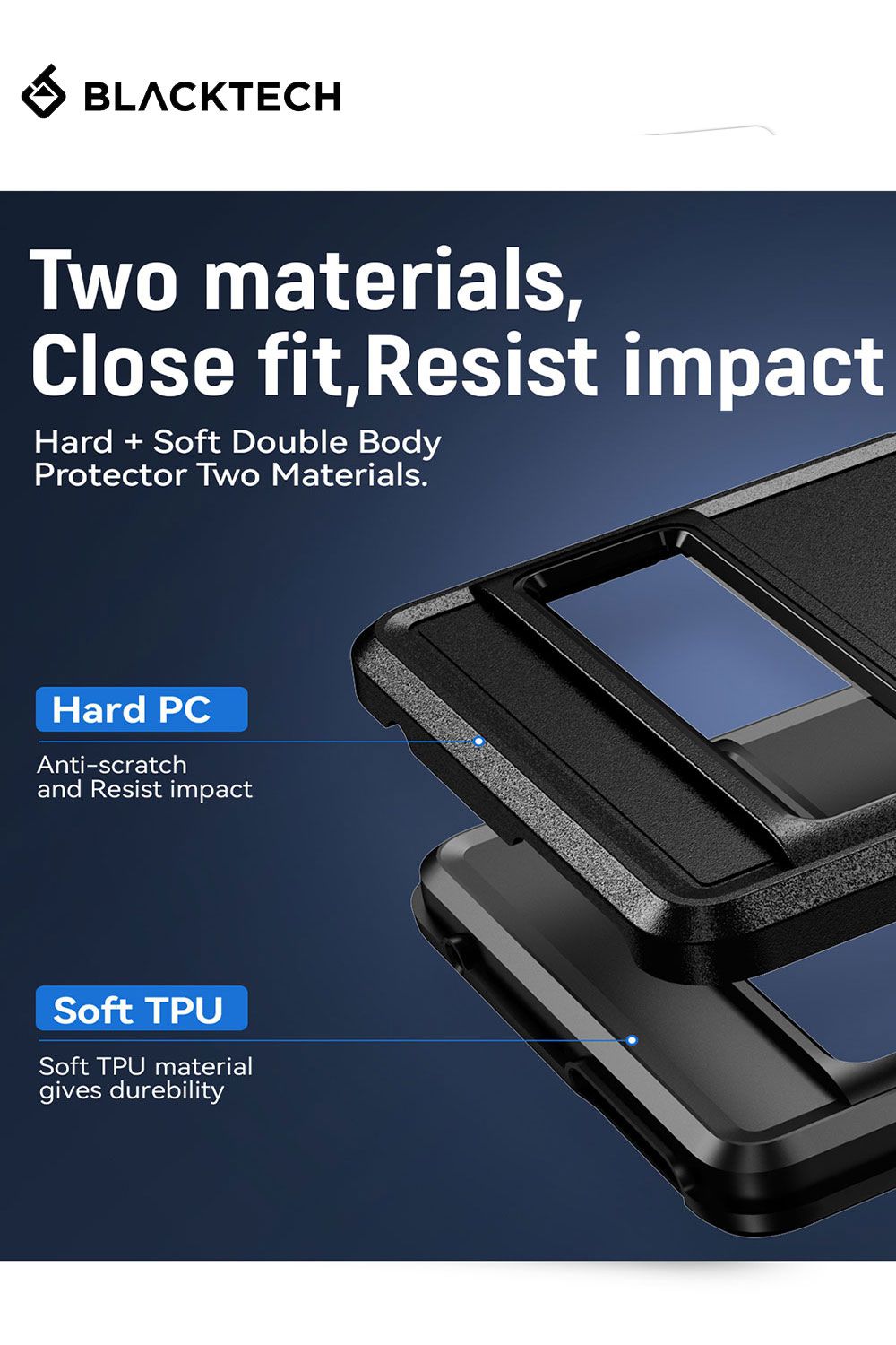 Google Pixel BLACKTECH Commuter Protection Case