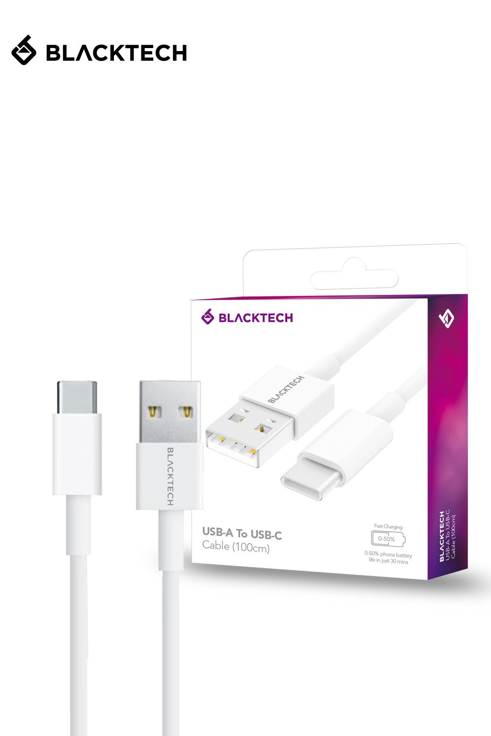 Blacktech Cable Charge Data Lighting Usb C Micro Type Durable Quick Sync