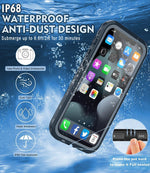 Load image into Gallery viewer, BLACKTECH Apple iPhone Waterproof With Magnetic Ring - Black
