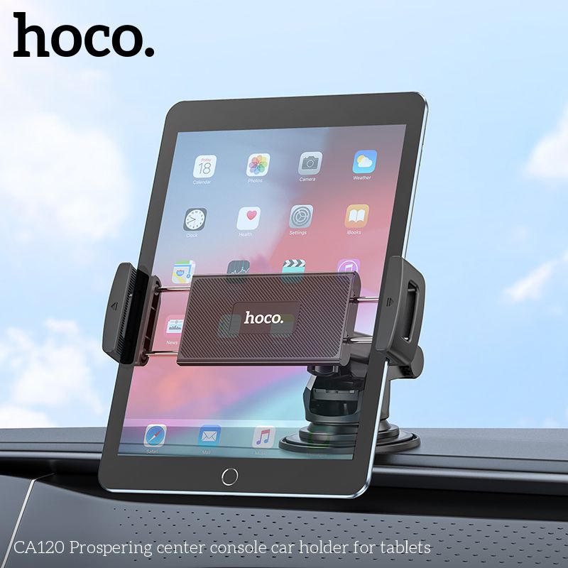 Hoco CA120 Dash and Windshield Tablet & Phone Holder Black