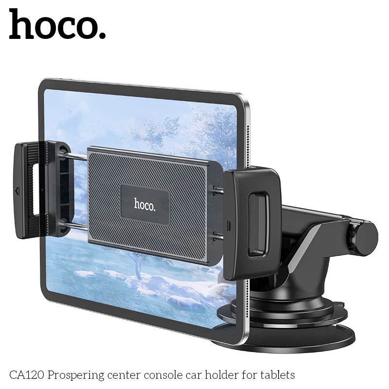 Hoco CA120 Dash and Windshield Tablet & Phone Holder Black