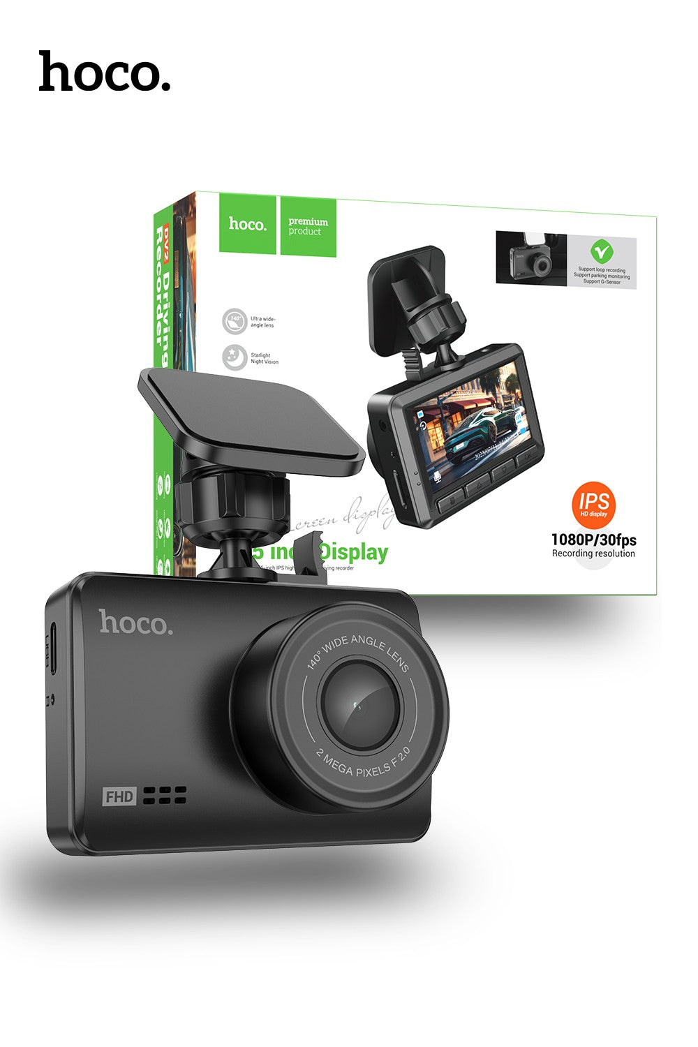 Hoco DV2 Driving Recorder With Display
