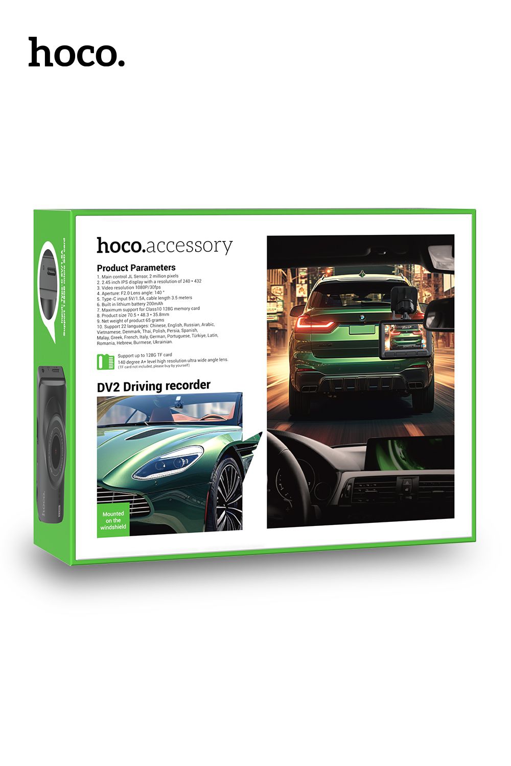 Hoco DV2 Driving Recorder With Display
