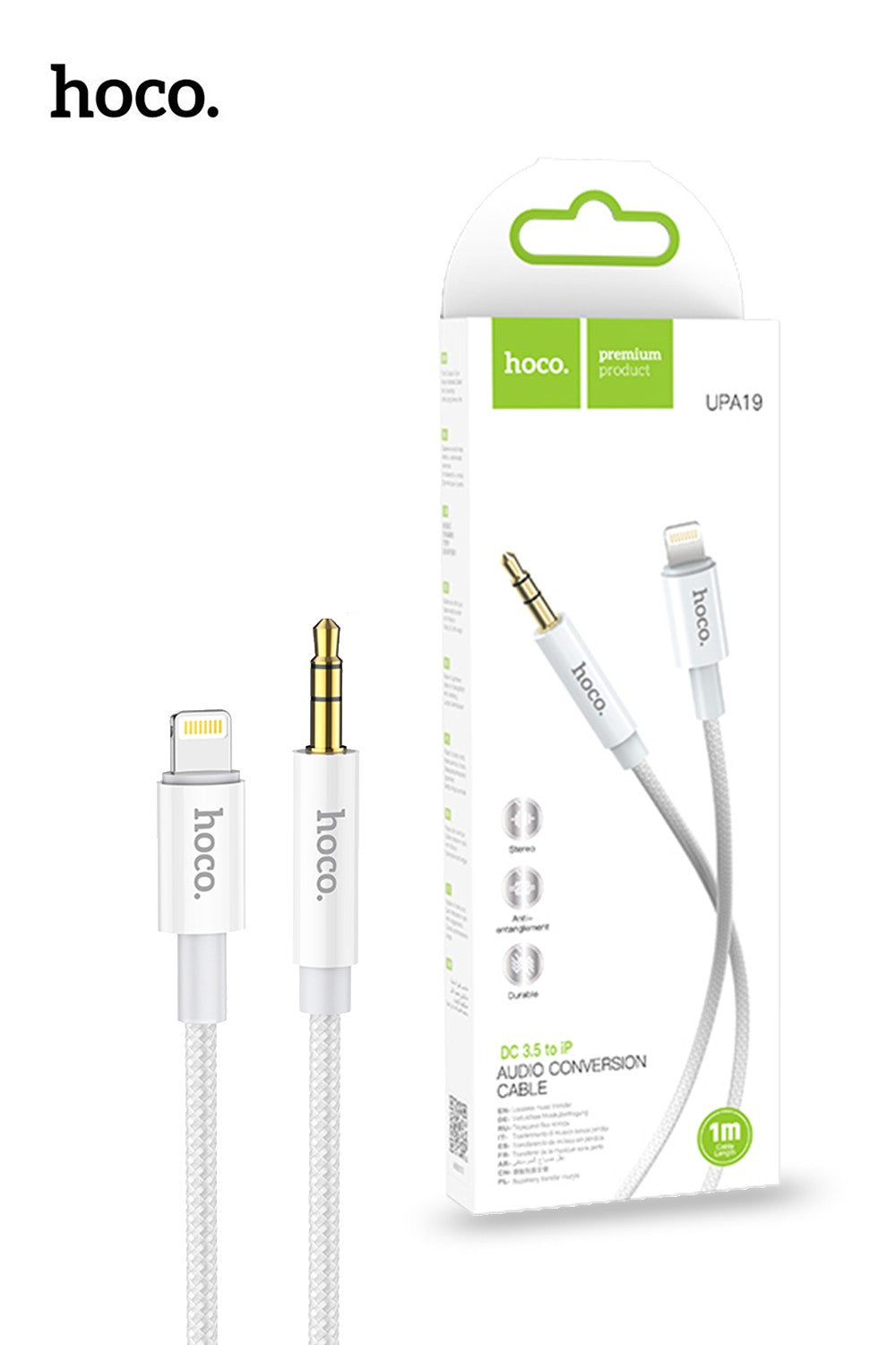 Hoco UPA19 Lightning / Type C to AUX 3.5mm Cable