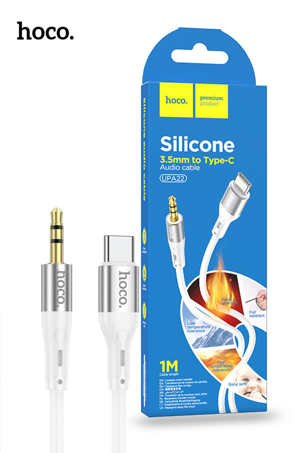 Hoco UPA19 Lightning / Type C to AUX 3.5mm Cable